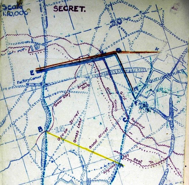 Plan for Creeping Barrage for Grid Trench